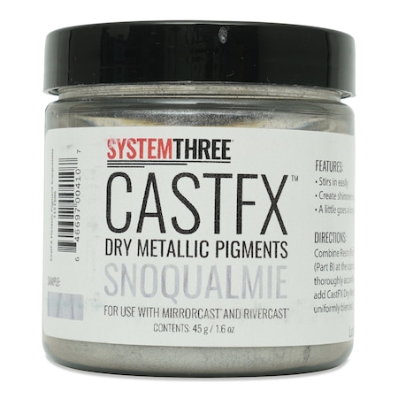 System Three Resins CastFX Dry Metallic Color Pigments, Snoqualmie, 45g 3151S06